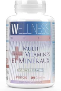 Complexe multivitaminé et minéral - 250 comprimés - Pour un bien-être au quotidien - Vital