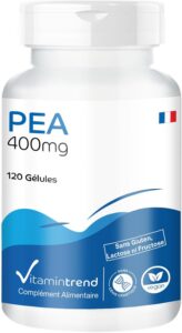 Vitamintrend Gélules de PEA hautement dosées 400 mg, 120 pièces, palmitoyléthanolamide, co