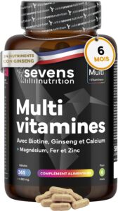 Multivitamines et Minéraux - 365 Gélules (6Mois) - 24 Nutriments Essentiels