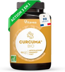 Curcuma BIO Pur, Sans Pipérine, 90 Gélules