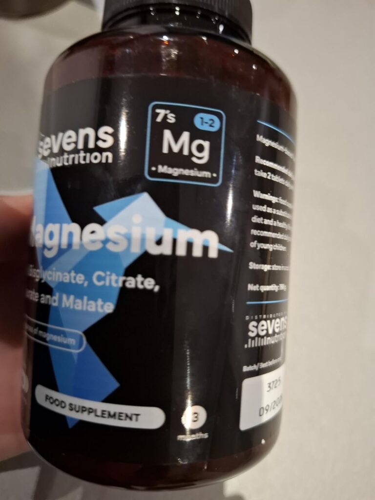 Bouteille de magnésium Sevens Nutrition vue de face