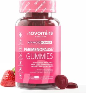 Périménopause | 60 Gummies | Trèfle Rouge, Feuille de Sauge | Novomins