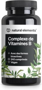 Complexe de Vitamines B – 240 Comprimés – avec 8 Vitamines B Essentielles