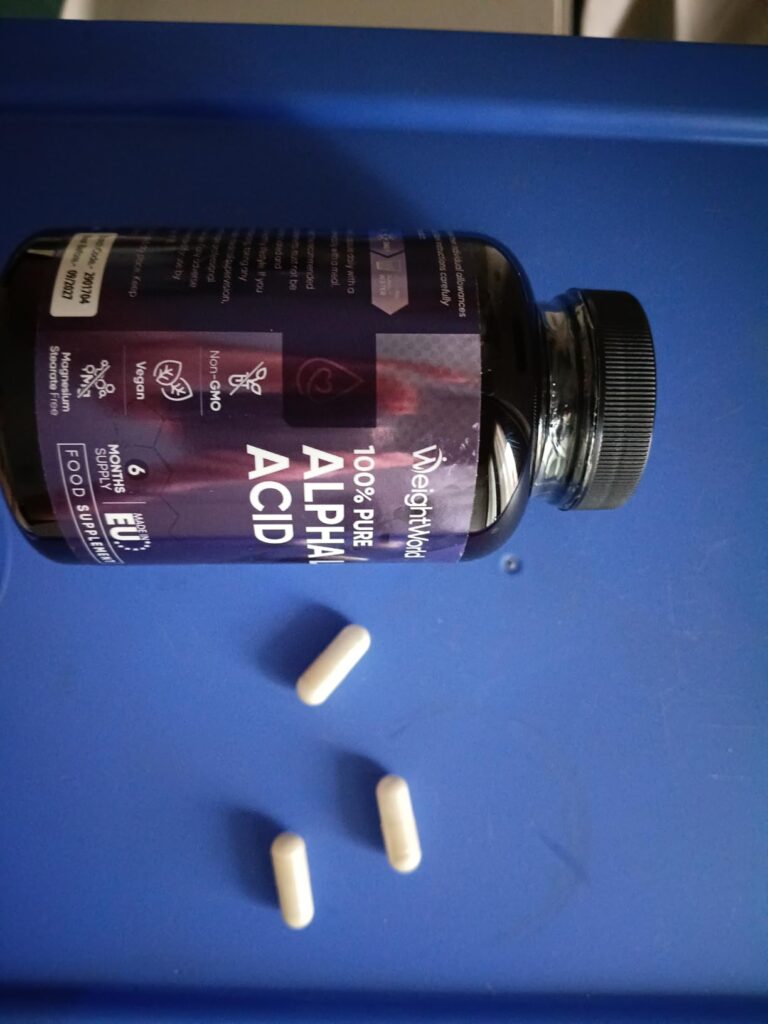 Acide Alpha-Lipoïque Pur ALA 650mg photographié par Francesca S, acheteur
