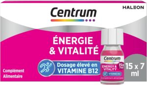 CENTRUM - Vitamine B12 Énergie & Vitalité - Zinc, Niacine (Vitamine B3) - Complément Alime