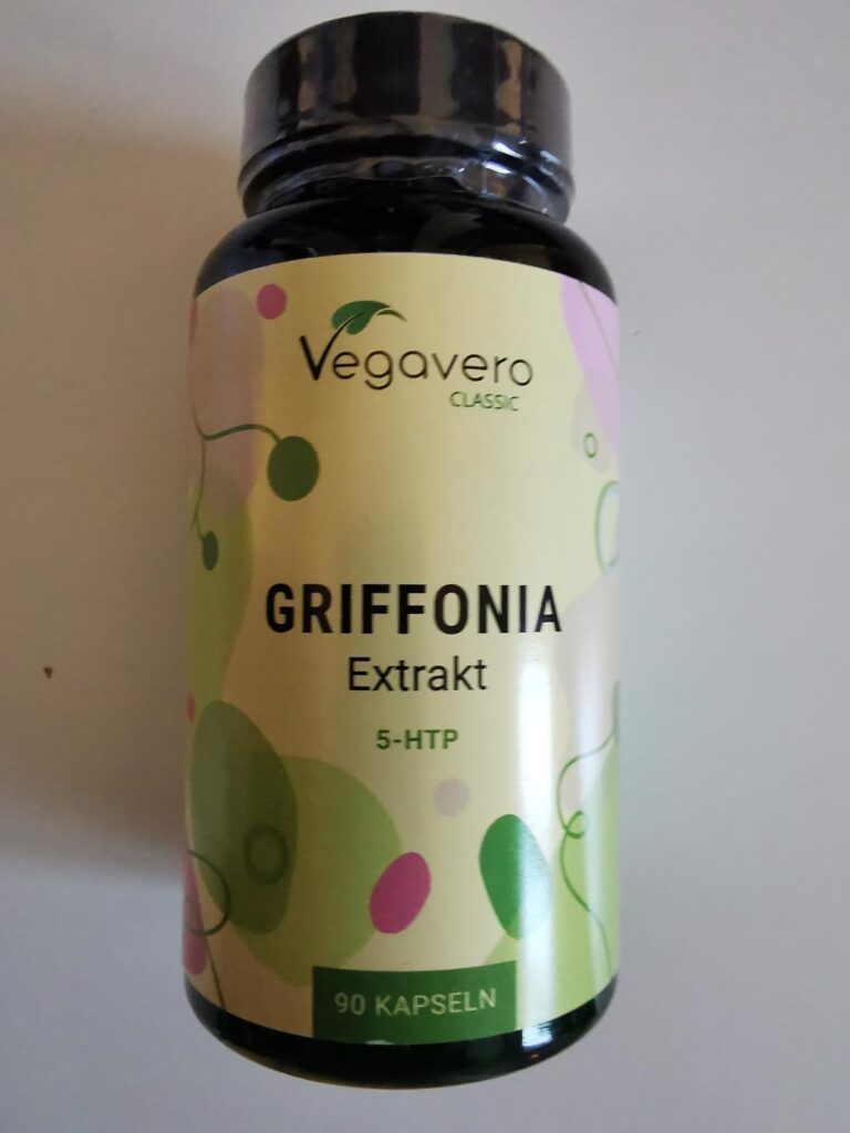 Flacon de Griffonia Vegana Classic, face avant. Ce visuel est très similaire au visuel 0, l'éclairage est le seul changement.