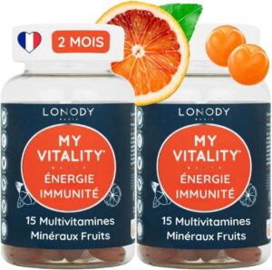 Pack 2 mois Gummies Multivitamines, Minéraux et Compléments - Vitalité Immunité Boost Ener