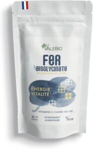 Fer bisglycinate + vitamines C, B9 & B12 | Vitalité & immunité | Haute absorption, breveté
