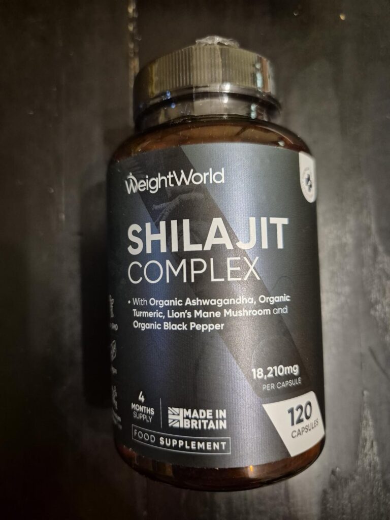 Bouteille de compléments alimentaires Shilajit Complex de WeightWorld.