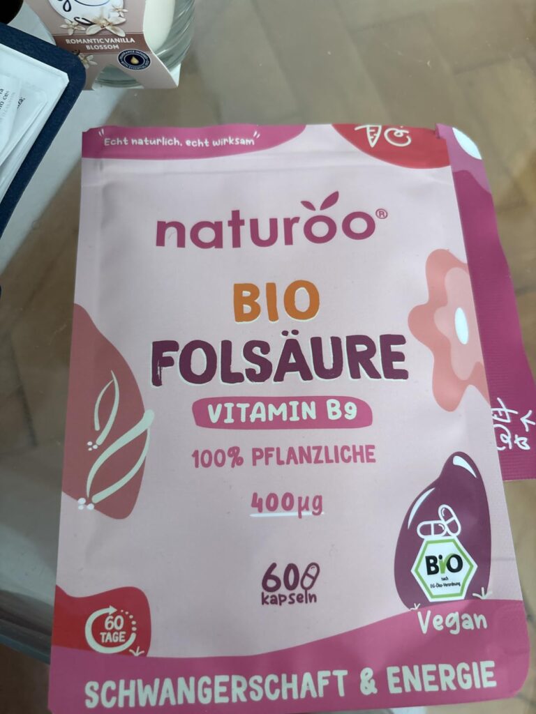 Vue d'ensemble du sachet de compléments alimentaires.