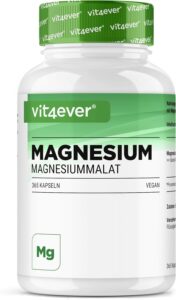 vit4ever Malate de Magnésium - 365 Gélules - Haute dose