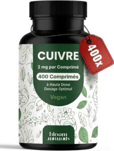 Cuivre hochdosiert – 400 comprimés – 2 mg par comprimé