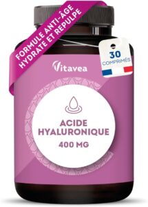 Acide Hyaluronique Pur 400 mg - Anti-Âge & Hydratation - Régénération