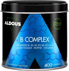 Vitamine B Complex + Vitamine C - 400 comprimés + d'un an - Multivitamines