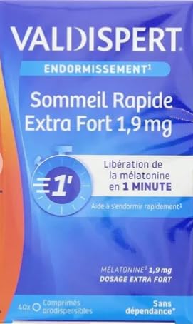 Packaging du produit Valdispert Sommeil Rapide Extra Fort 1,9 mg.