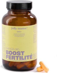 Jolly mama! Ovo+ | Boost Fertilité | Zinc, NAC, CoQ10 & Tryptophane | Compatible PMA | Cur