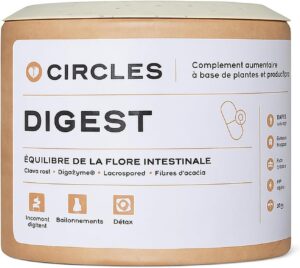 Circles DIGEST Probiotique Femme Bacillus Coagulans Lactospore + Enzymes Digestives DigeZy