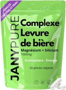 Complexe Levure de Bière Cheveux 1000mg + Magnésium Silicium Vitamine B - Complément Alime