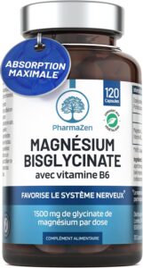 Magnésium Bisglycinate 300 mg + Vitamine B6 - Sommeil, Stress, Fatigue