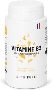 Nutripure | Vitamine B3 Niacinamide 54 mg | Haute Biodisponibilité Sans Flush | Énergie, S