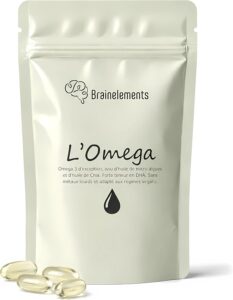 Oméga 3 Vegan - DHA Microalgues + Chia – Focus, Concentration & Anti-Stress – 250mg en 1 G