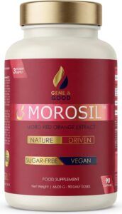 MOROSIL™ Gene & Good® – Extrait d’Orange Rouge Moro 400 mg – 90 Gélules Vegan Sans Sucre –