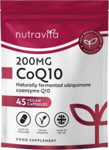 Nutravita CoQ10 - Haute Concentration en Coenzyme Q10-45 Gélules Véganes