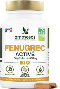 Fenugrec Activé BIO | 2 000mg / jour | Digestion, Estomac | 120 gélules