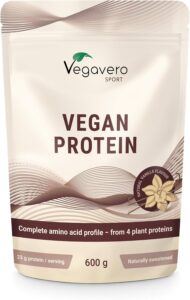 Protein Powder Vanille | 100% Vegan - Avec Soja, Riz, Pois & Fève | 23,2 g de Protéines |