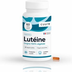 CUURE - Lutéine 20 mg + Zéaxanthine - 60 Gélules