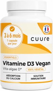CUURE - Vitamine D3 Vegan - 120 Gélules
