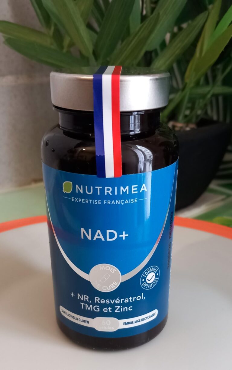 Flacon de compléments alimentaires Nutriméa, de face