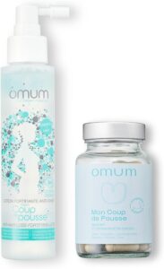 OMUM - Duo In&Out Cheveux - Mon Coup de Pousse lotion + complément alimentaire - Vegan - C